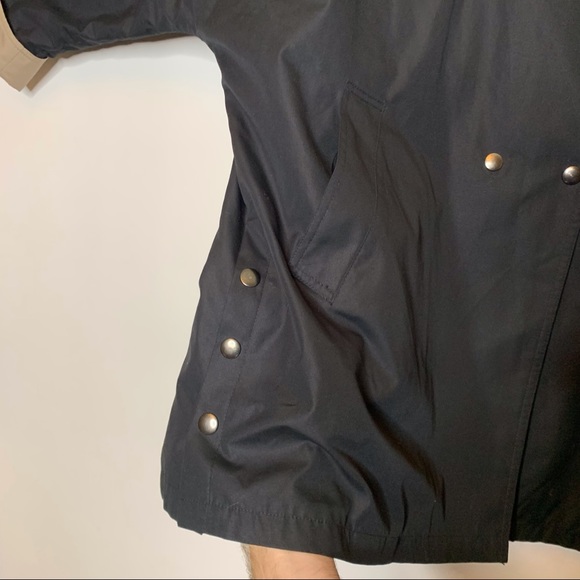 Vintage Ms Cambridge Women sz 14 Overcoat Black 27x33” w shoulder padding - Picture 2 of 9